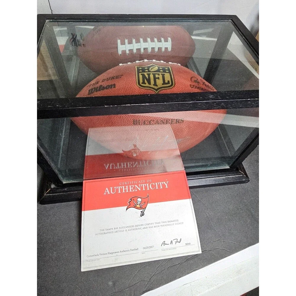 Official Gameball Signed By Cornerback Vernon Hargreaves Of The Tampa Bay...